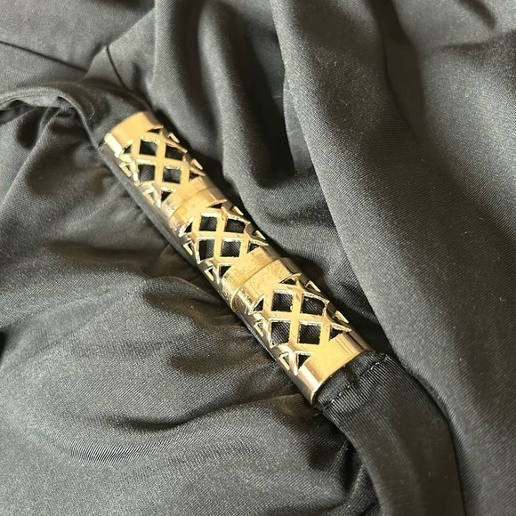 Torrid Black Jumpsuit Gold Hardware Surplice Neckline Plus Size 3X - Picture 8 of 9